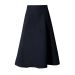 M&S Navy A-Line Textured Crepe Skirt