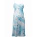 Victoria's Secret Pale Blue Floral Print Satin Nightdress