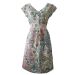 White Stuff Pink Blue Paisley Faux Wrap Tea Dress