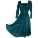 Jigsaw Teal 50's 60's Style Washed Silk Cocktail Dress