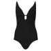 M&S Black Peephole Tummy Control One Piece Swimsuit