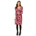 White Stuff 'Tess' Red Pink Grey Jersey Tea Dress