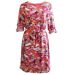 White Stuff Pink Multi Abstract Print Tea Dress