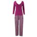 M&S Funky Checked Bottom Cotton Pyjamas