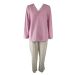 DAMART V-Neck Long Sleeve Jersey Pyjama Set