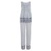 M&S Navy & White Placement Print Embroidered Pyjama Set