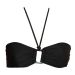 Resort Black Strapless / Halterneck Bikini Top. Size 8
