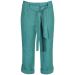 Principles Bluey Green Smart Belted Cropped Trousers