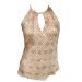 M&S Halter Neck Keyhole Satin Blouse
