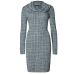 M&S Cowl Neck Long Sleeve Abstract Check Jumper Dress