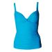 M&S Blue Twisted Bodice Secret Support Tummy Control Tankini Top