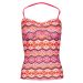 M&S Orange & Pink Ethnic Halterneck / Strapless Tankini Top