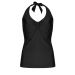 M&S Black Underwired Halterneck Tankini Top. Size 40B