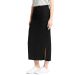 M&S Black Pull-On Jersey Maxi Skirt with Side Splits
