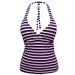 Monsoon Accessorize Striped Halterneck Tankini Top