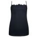 Ex M&S Black Eyelash Lace Trim Cami
