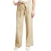 M&S Beige Belted Cotton Cargo Pants Trousers