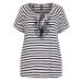 Evans Nautical Striped Placement Gypsy Top