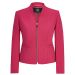 Viyella Collarless Fuchsia Pink Zip Through Jacket