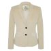 Viyella Cream Single Breasted Wool Cashmere Blend Jacket. Size 16