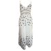 ZARA Dotty V-Neck Maxi Dress. Size 8-10.