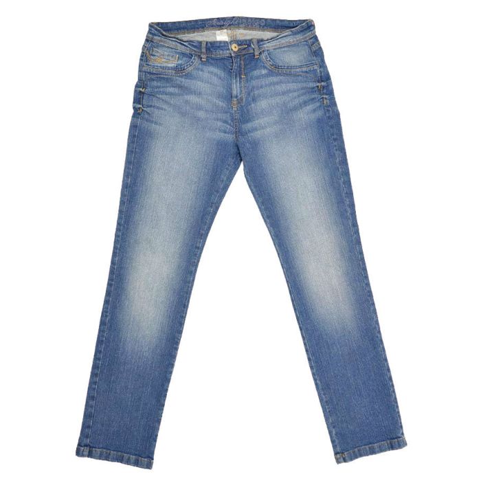 M&S Faded Blue Semi-Distressed Straight Leg Jeans