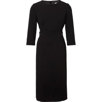 Viyella Black 3/4 Sleeve Ponte Dress. Size: Small