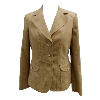 Viyella Single Breasted Faux Suede/Suedette Fitted Jacket