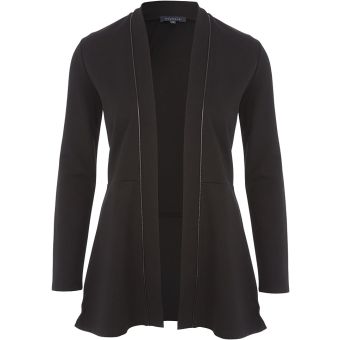 Viyella Black Jersey Long Sleeve Cardigan. Size: XL