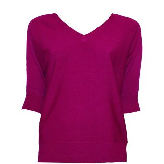 BHS Magenta PETITE V-Neck Jumper