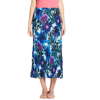 Savoir Reversible Elasticated Waist Crinkled Chiffon Skirt