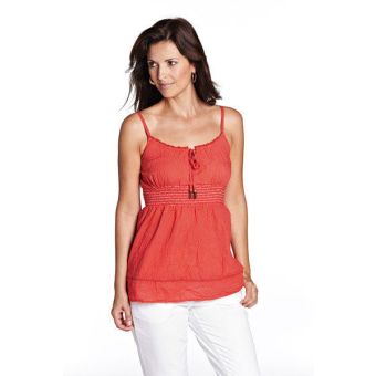 SAVOIR Dark Orange Strappy Top. PLUS Size 26