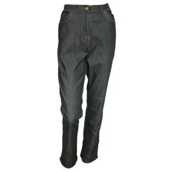 M&S Navy Part Elasticated Waist Straight Leg Jeans