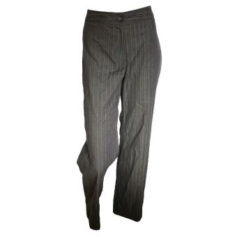 M&S Pinstripe Wide Leg Trousers