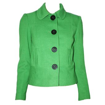 M&S Lime Green Ribbed Jacket