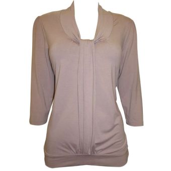 M&S 3/4 Sleeve Foldover Neck Tunic