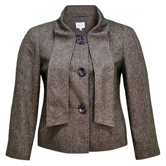 Elvi Vintage Style Sparkly Brown Jacket