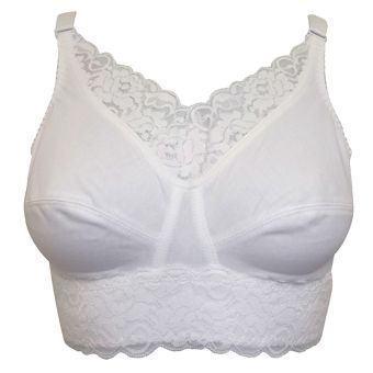 Nicola Jane Lace Trim Unpadded Non Wired Bra