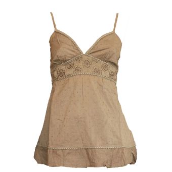 Miss Selfridge V-Neck Beige Strappy Tunic