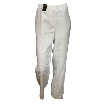 Planet White Wide Leg Linen Trousers