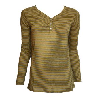 MONSOON V-Neck Striped Long Sleeve Lightweight Jersey Top