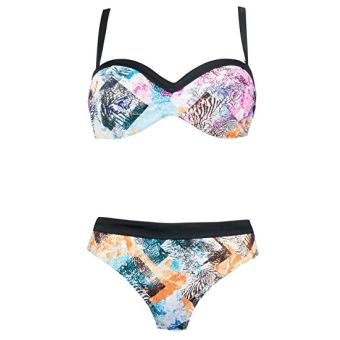 Naturana Padded Underwired Bandeau Bikini Set - Style 72474 - Size 10 / 32B