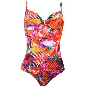 Naturana Padded Underwired Twisted Bodice Swimsuit - Style 73082 - Size 10 / 32B
