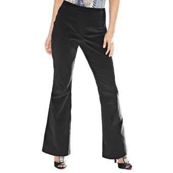 Savoir Black Wide Leg Corduroy Cord Trousers