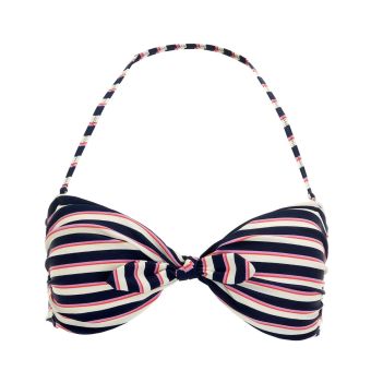 Monsoon Striped Strapless / Halterneck Bikini Top