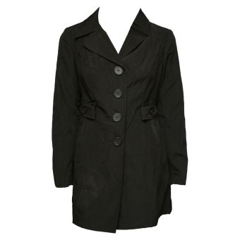 Tu Black Single Breasted Raincoat