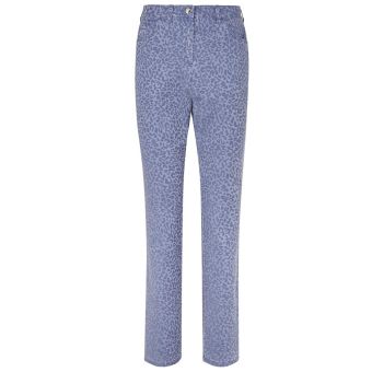 Viyella Animal Jacquard Print Light-Weight Jeans