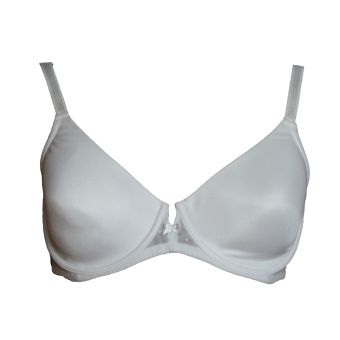 Triumph White Underwired Padded Polka Back Bra. Size 38A