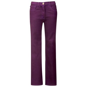 Cotton Traders Wine Tummy Control Straight Leg Jeans